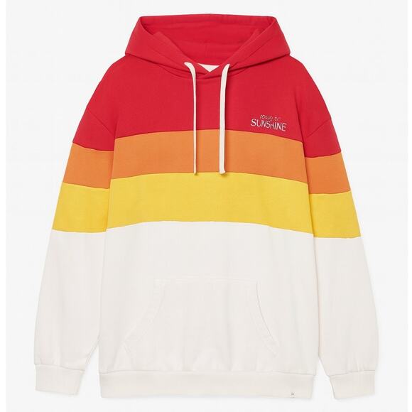 Marine Layer x Drop of Sunshine Color Block Mens Hoodie Size 2X - Picture 1 of 8